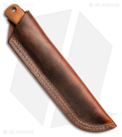 Reiff Knives F6 Leuku Survival Knife Natural Micarta Leather (6" SW MagnaCut) LH