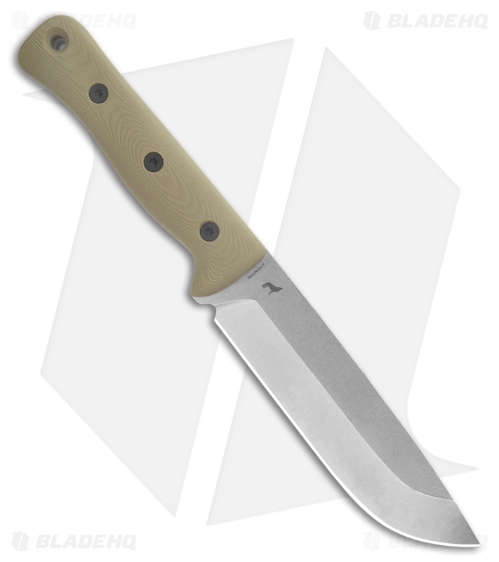 Reiff Knives F6 Leuku Survival Knife OD Green G-10 Leather (6" SW MagnaCut) LH