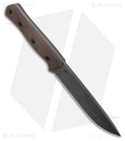 Reiff Knives F6 Leuku Survival Knife OD Green Micarta (6" Acid Stonewash)
