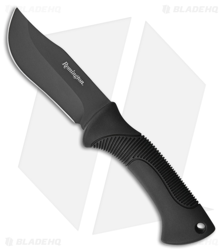Remington Hunting Skinner Fixed Blade Knife Black (4.5" Black) Blade HQ