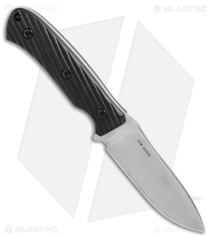Rircen Knives Warpath Fixed Blade Black G-10 (4.1" Satin) 320A