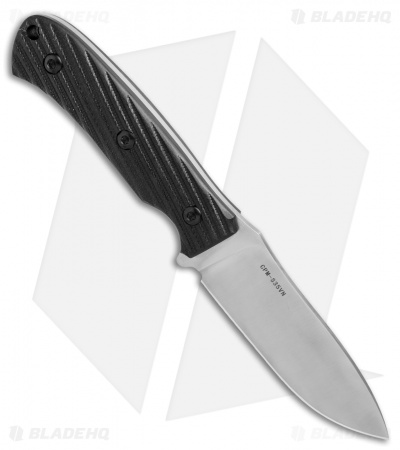 Rircen Knives Warpath Fixed Blade Black G-10 (4.1" Satin) 320A