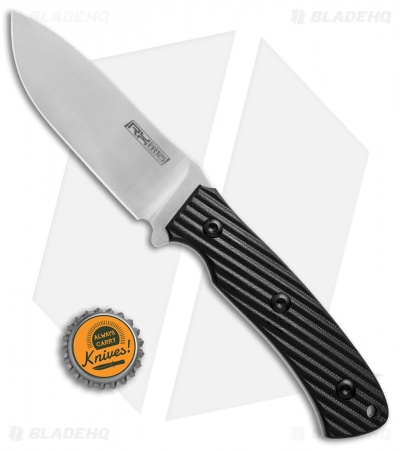 Rircen Knives Warpath Fixed Blade Black G-10 (4.1" Satin) 320A