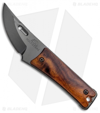 Rockstead CHOU-IW Neck Knife Ebonite Fixed Blade (1.875" Polish DLC)