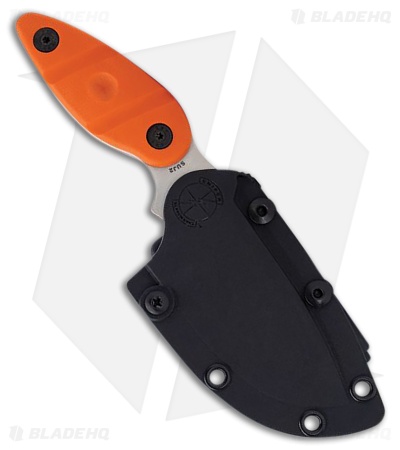 Sniper Bladeworks Skinner Fixed Blade Knife Orange G-10 (4.3" Satin)