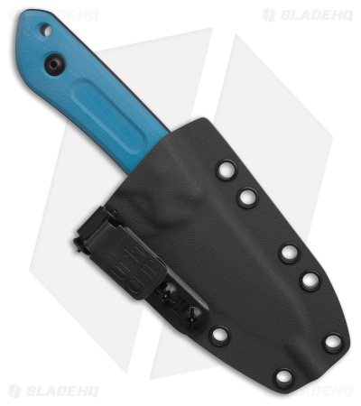 Schwarz Knives Overland Sport Fixed Blade Knife Blue G-10 (2.8" Black)