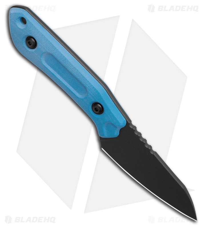 Schwarz Knives Overland Sport Fixed Blade Knife Blue G-10 (2.8" Black)