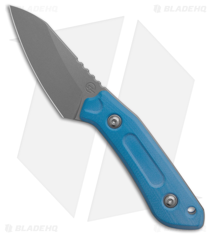 Schwarz Knives Overland Sport Fixed Blade Knife Blue G-10 (2.8" SW)