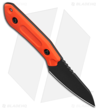 Schwarz Knives Overland Sport Fixed Blade Knife Orange G-10 (2.8" Black)