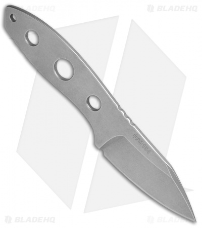 Scout Leather Co. Sopa Fixed Blade w/ Leather Sheath (2.75" Stonewash)