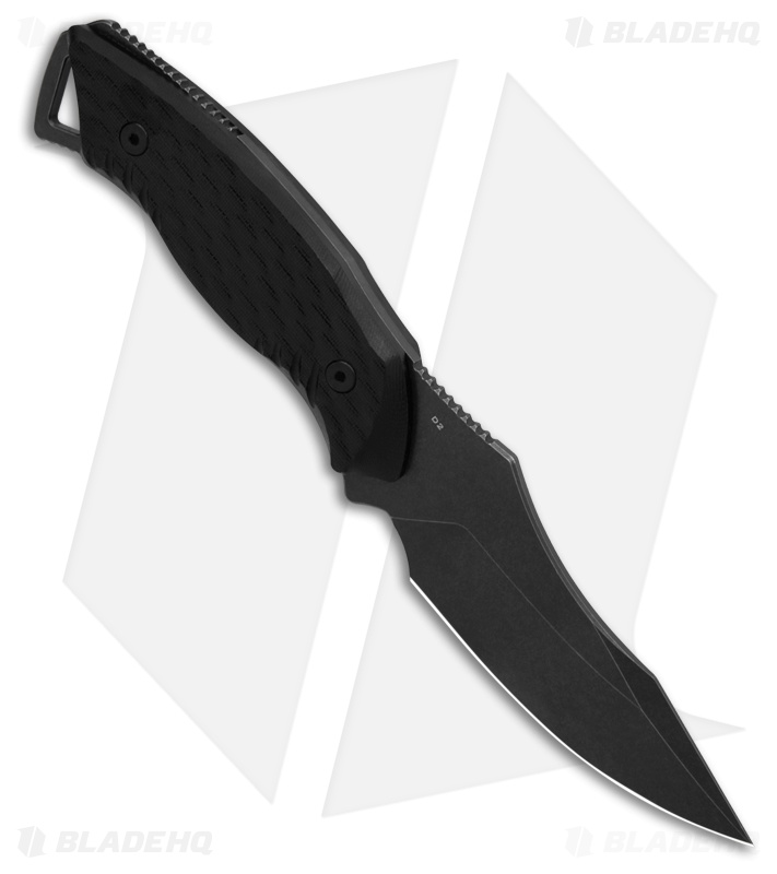 Skallywag Tactical Crows Nest II Fixed Blade Knife Black G-10 (3.2")