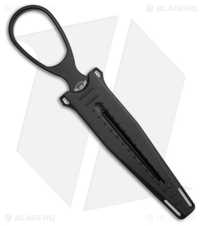 Skallywag Tactical D2 Dagger Fixed Blade Knife Black D2 Steel (2.5" Black)