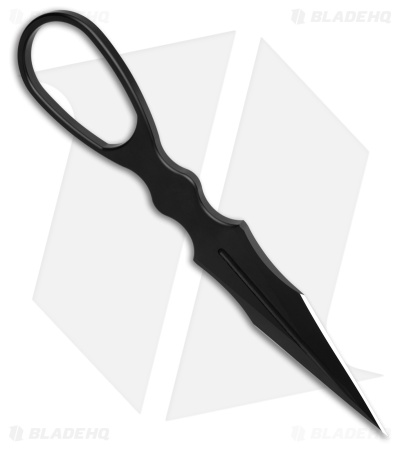 Skallywag Tactical D2 Dagger Fixed Blade Knife Black D2 Steel (2.5" Black)