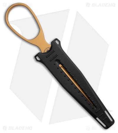 Skallywag Tactical D2 Dagger Fixed Blade Knife Bounty Gold  D2 Steel (2.5" Gold)