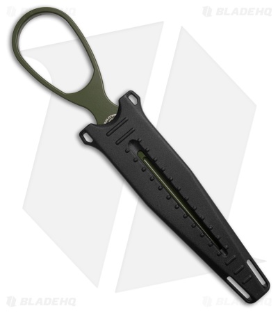 Skallywag Tactical D2 Dagger Fixed Blade Knife OD Green D2 Steel (2.5" Green)