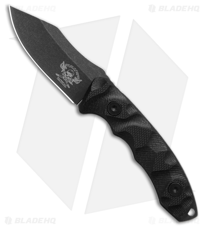 Skallywag Tactical The Mini Fixed Blade Knife Black G-10 (2" Black SW)