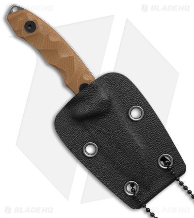 Skallywag Tactical The Mini Fixed Blade Knife Desert Tan G-10 (2" Black SW)