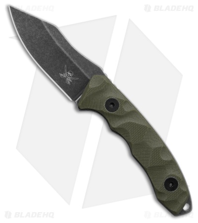 Skallywag Tactical The Mini Fixed Blade Knife OD Green G-10 (2" Black SW)