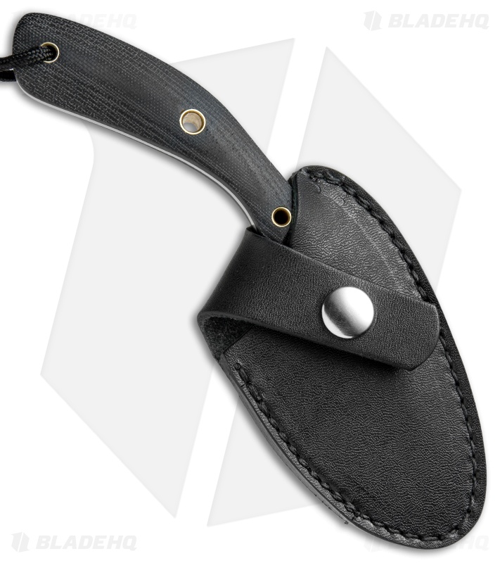 Smith & Sons Apex Fixed Blade Knife Black Micarta (3" Black SW)