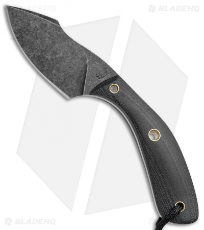 Smith & Sons Apex Fixed Blade Knife Black Micarta (3" Black SW)