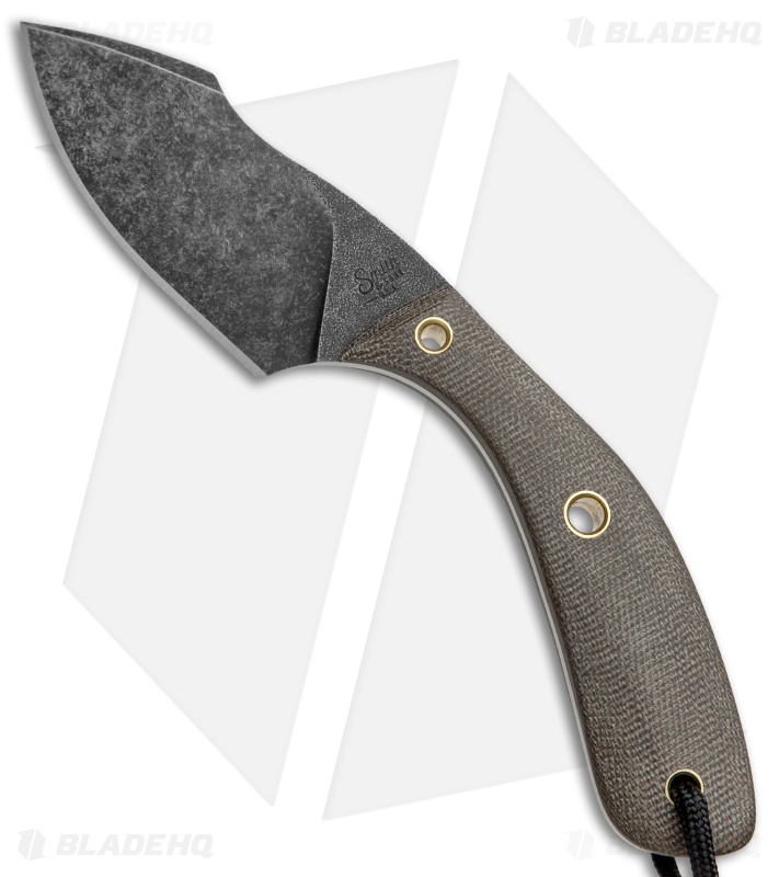Smith & Sons Apex Fixed Blade Knife OD Green Micarta (3" Black SW)