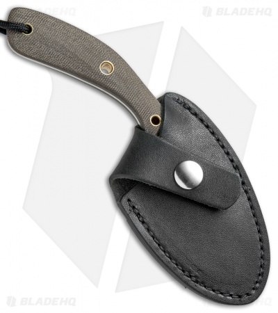Smith & Sons Apex Fixed Blade Knife OD Green Micarta (3" Black SW)