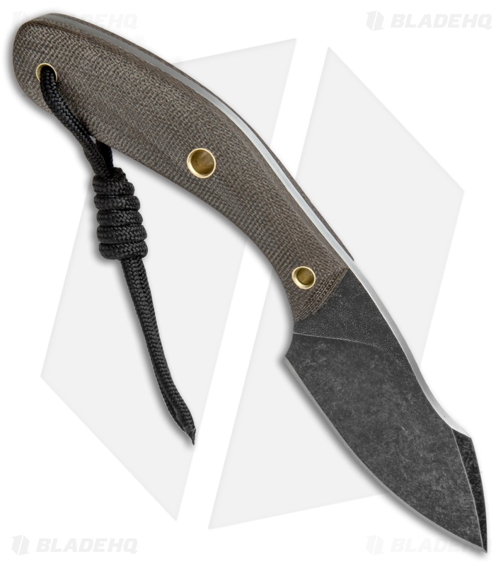 Smith & Sons Apex Fixed Blade Knife OD Green Micarta (3" Black SW)
