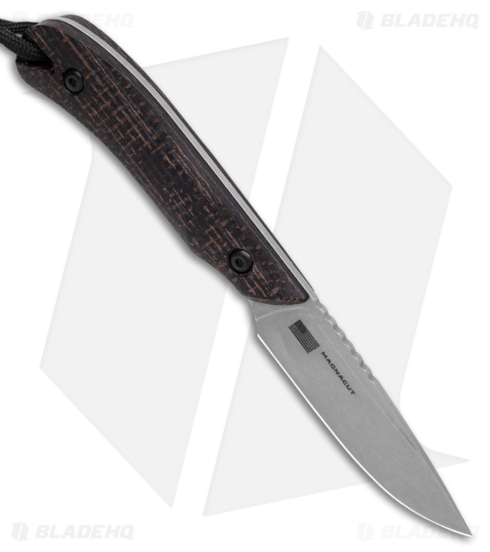 Smith & Sons Axiom Fixed Blade Knife Black Micarta MagnaCut