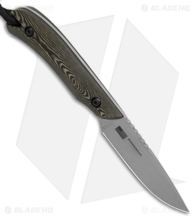 Smith & Sons Axiom MagnaCut Fixed Blade Knife Marsh Grass Richlite (3" SW)
