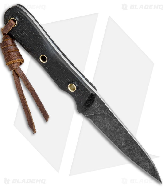 Smith & Sons Bandit Fixed Blade Knife Black Micarta (3" Black SW)