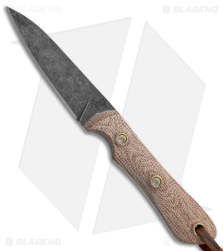 Smith & Sons Bandit Fixed Blade Knife Natural Micarta (3" Black SW)