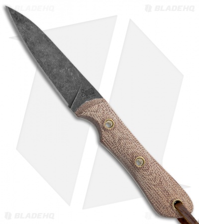 Smith & Sons Bandit Fixed Blade Knife Natural Micarta (3" Black SW)