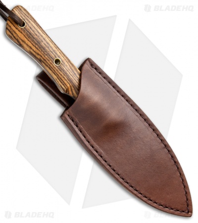 Smith & Sons Brave Fixed Blade Knife Bocote Wood (3.25" Stonewash)