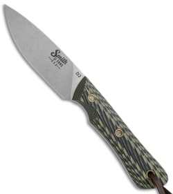 Smith & Sons Brave Fixed Blade Knife Camo G-10 (3.25" Stonewash)