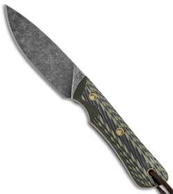 Smith & Sons Brave Fixed Blade Knife Camo G-10 (3.25" Black SW)