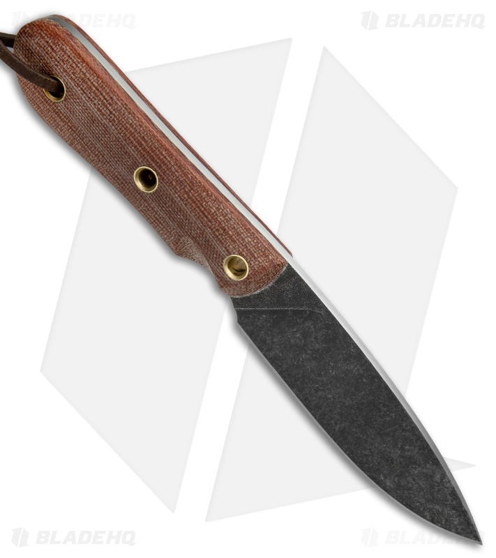 Smith & Sons Cherokee Fixed Blade Knife Natural Micarta (4" Black SW)