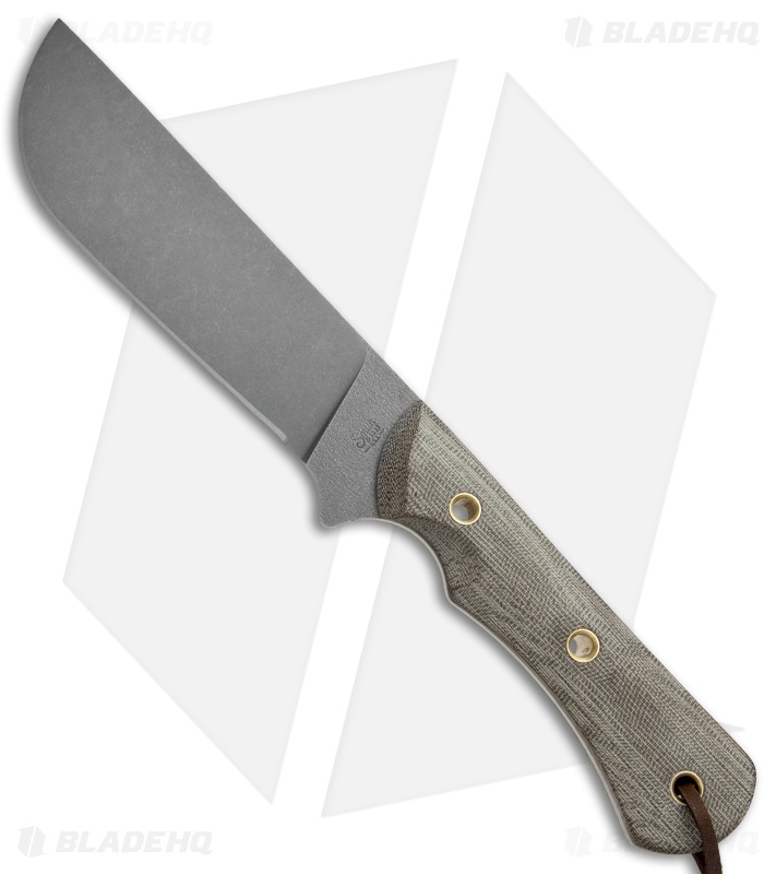 Smith & Sons Ogre Fixed Blade Knife OD Green Micarta (5.5" Stonewash)