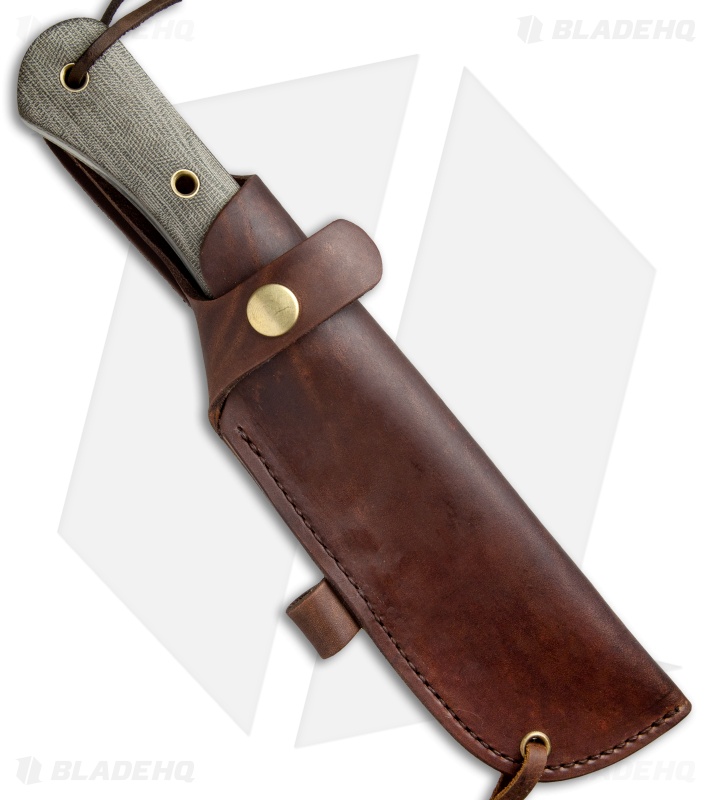 Smith & Sons Ogre Fixed Blade Knife OD Green Micarta (5.5" Stonewash)