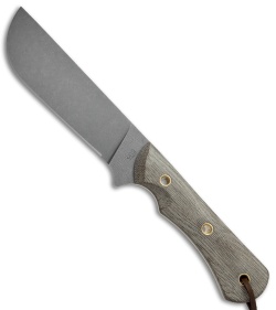 Smith & Sons Ogre Fixed Blade Knife OD Green Micarta (5.5" Stonewash)