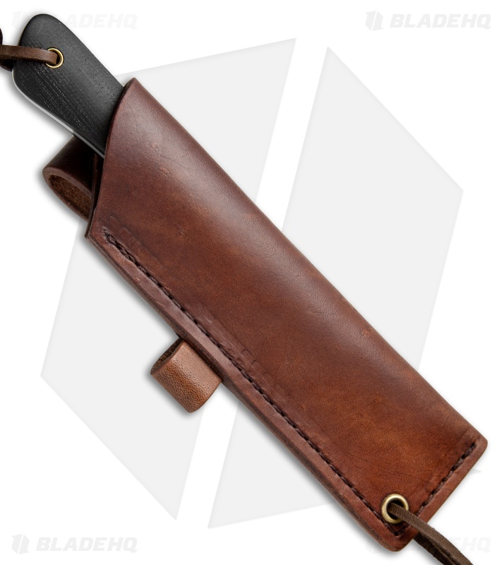Smith & Sons Pioneer Fixed Blade Knife Black Micarta (3.75" Black SW)