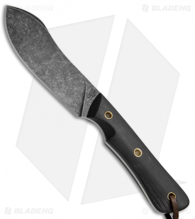 Smith & Sons Pioneer Fixed Blade Knife Black Micarta (3.75" Black SW)