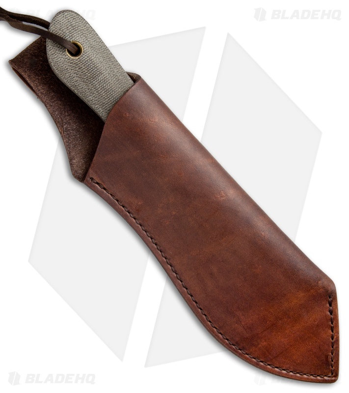Smith & Sons Prospector Fixed Blade Knife OD Green Micarta (4.6" Black SW)
