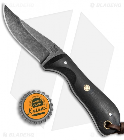 Smith & Sons Ranch Hand Fixed Blade Knife Black Micarta (2.75" Black SW)