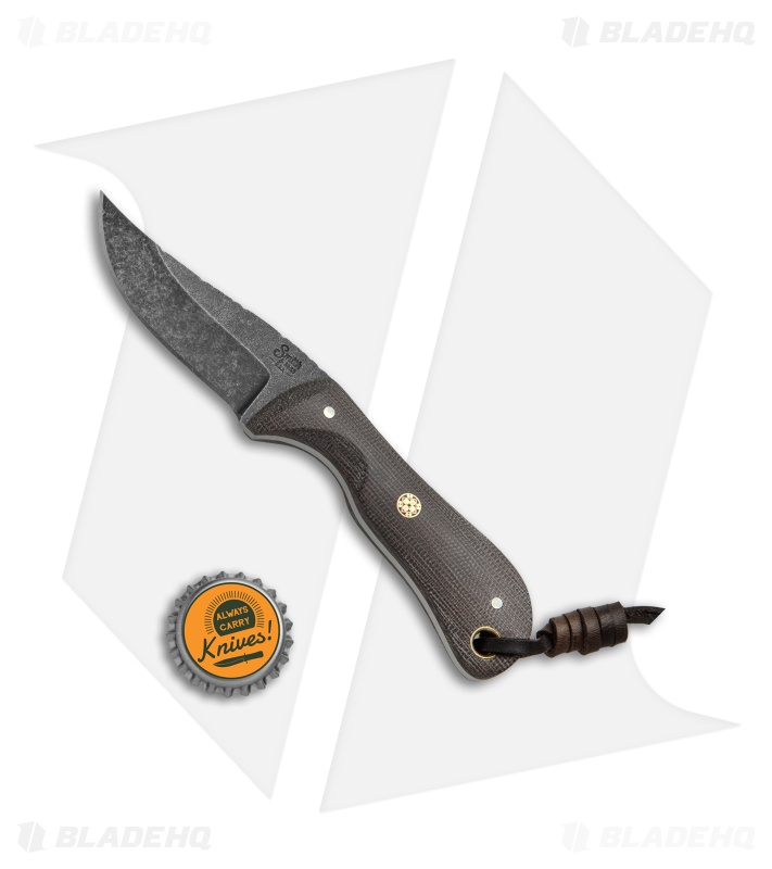 Smith & Sons Ranch Hand Fixed Blade Knife OD Green Micarta (2.75" Black SW)
