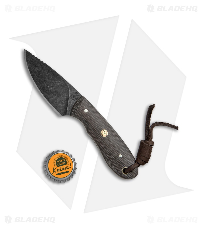 Smith & Sons Z-1 Fixed Blade Knife OD Green Micarta (2.625" Black SW)