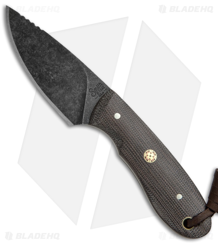 Smith & Sons Z-1 Fixed Blade Knife OD Green Micarta (2.625" Black SW)