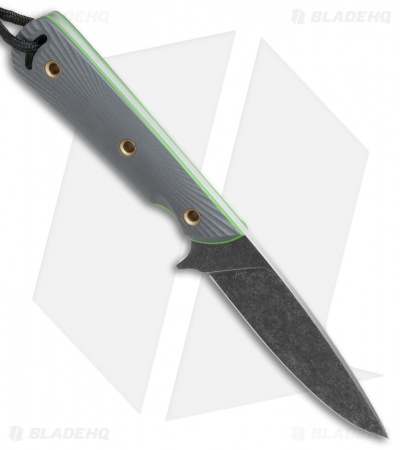 Smith & Sons Comanche Fixed Blade Knife Charcoal Gray G-10 (3.6" Black SW)