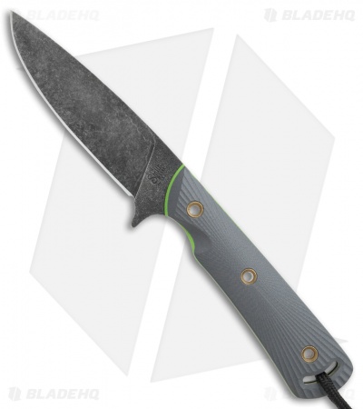 Smith & Sons Comanche Fixed Blade Knife Charcoal Gray G-10 (3.6" Black SW)