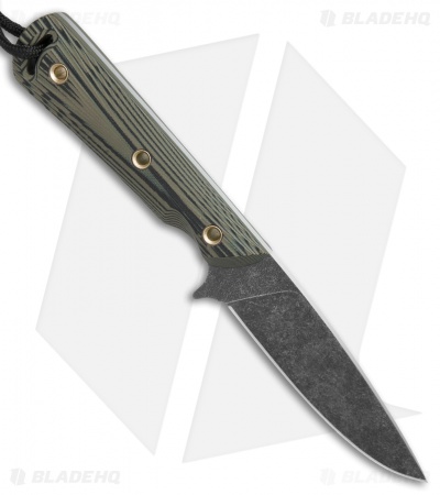 Smith & Sons Comanche Fixed Blade Knife Green Camo G-10 (3.6" Black SW)