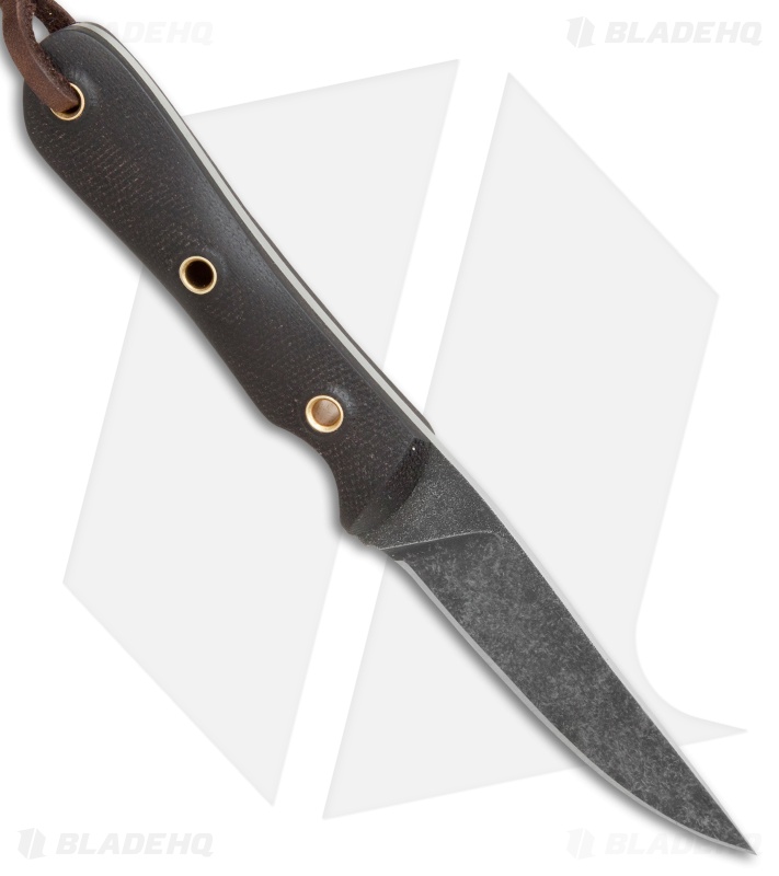 Smith & Sons Desperado Fixed Blade Knife Black Micarta (3" Black SW)